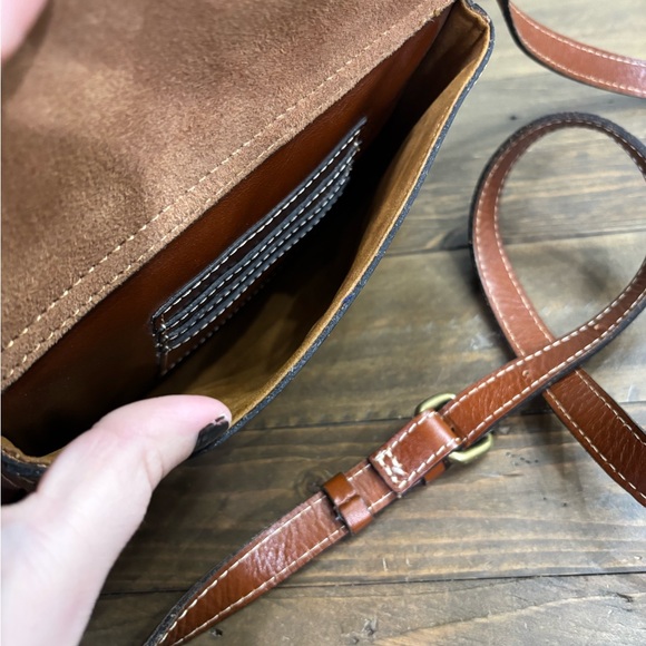 Patricia Nash Brown Leather Crossbody Bag - Picture 8 of 14